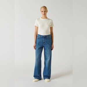 Soeur 40 Calvin Straight Leg Blue Jeans